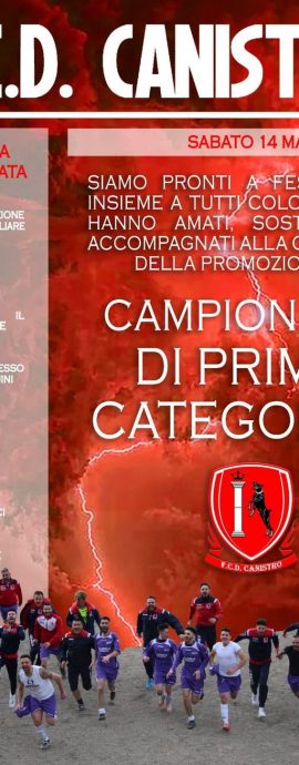 Premiazione F.C.D. CANISTRO